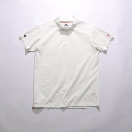 【4月上旬発送予定】【TMT×OceanPacific】 PEARTEX MOCK-NECK SHIRT／WHITE