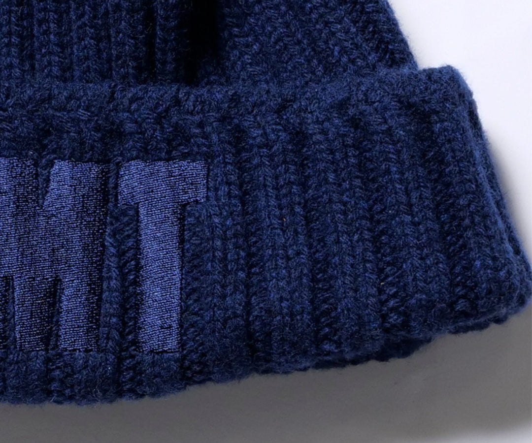 【10月下旬より発送】WOOL LOGO BEANIE ／ NAVY