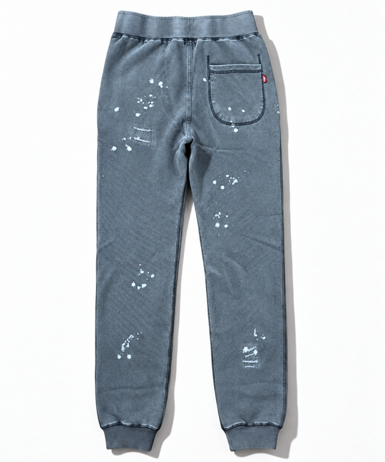 DAMAGED SLIM SWEAT PANTS