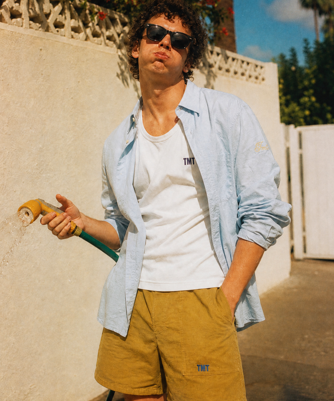 WASHER COTTON LINEN SHIRT