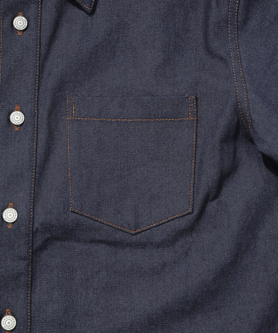 【7月下旬発送予定】DENIM SHORT SLEEVE SHIRTS（ONE WASH）