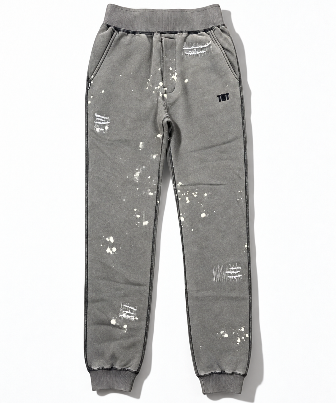 DAMAGED SLIM SWEAT PANTS
