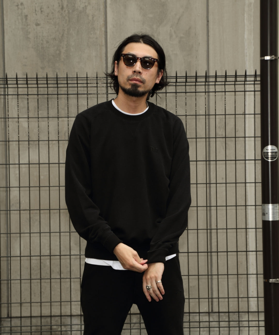 PULL OVER SWEAT（BLACK）