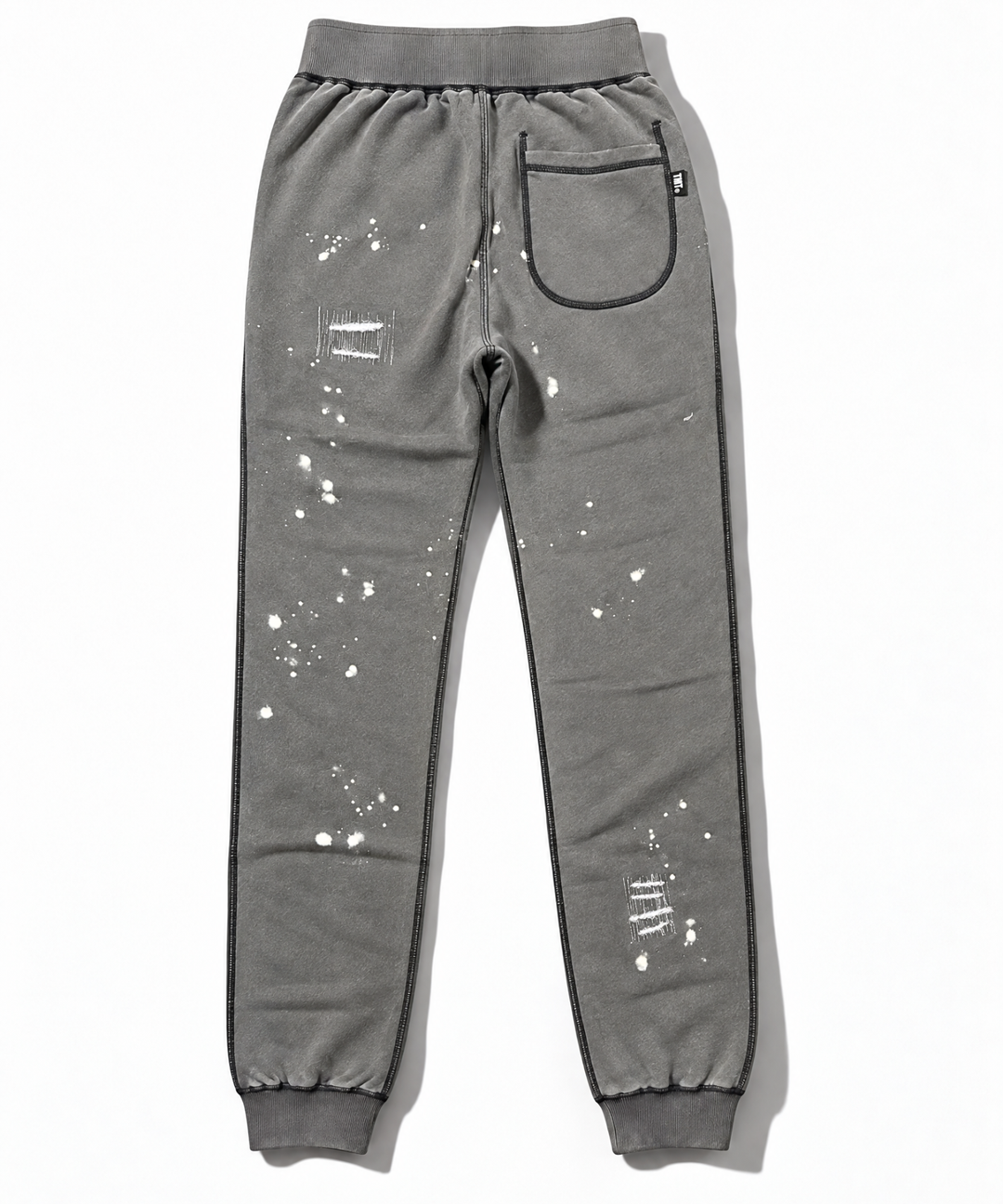 DAMAGED SLIM SWEAT PANTS