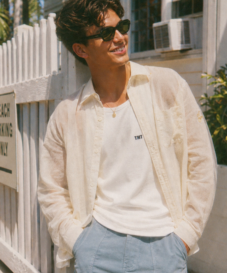 WASHER COTTON LINEN SHIRT