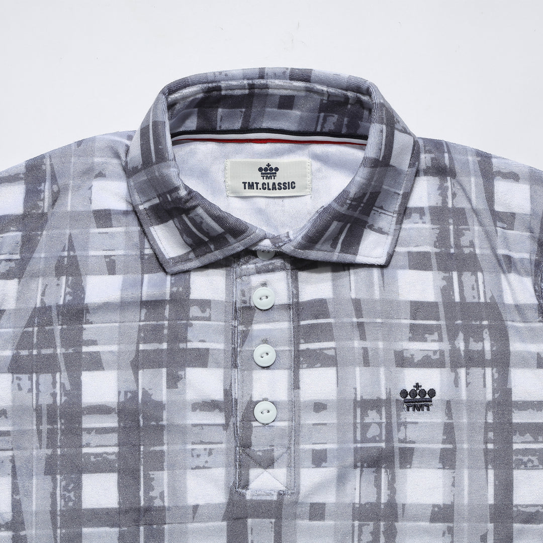 DRY PILE CHECK POLO SHIRTS