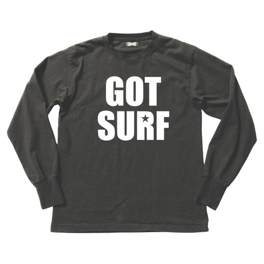 DRY COTTON JERSEY L/S TEE（GOT SURF）／GRAY