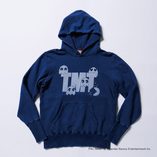 【 TMT × PAC-MAN 】VINTAGE FRENCH TERRY PULLOVER HOODIE (INDIGO DYE)