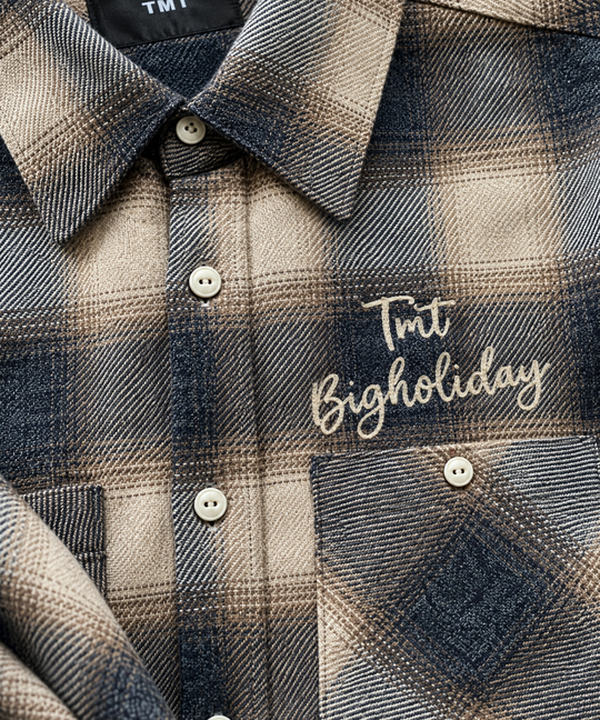 【11月下旬発送予定】TWILL OMBRE CHECK SHIRTS