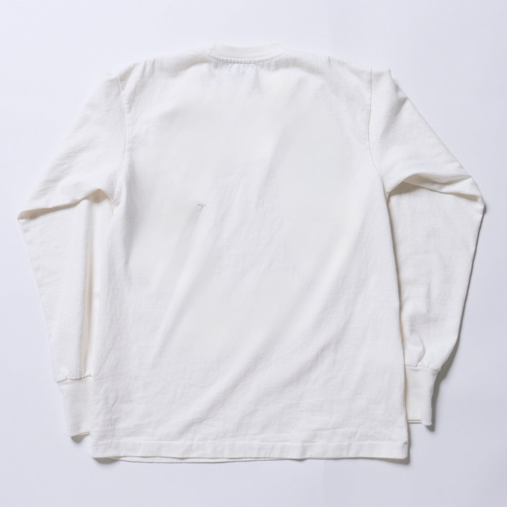 DRY COTTON JERSEY L/S TEE（UPPER）／WHITE