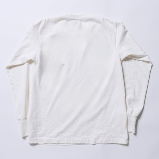 DRY COTTON JERSEY L/S TEE（UPPER）／WHITE