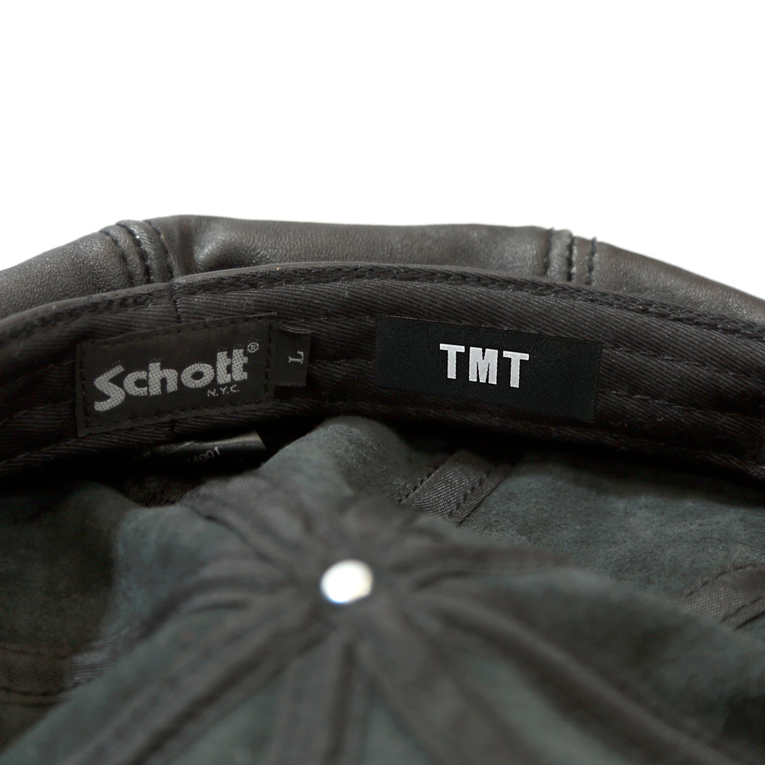 Schott ×TMT LEATHER NEWSBOY CAP