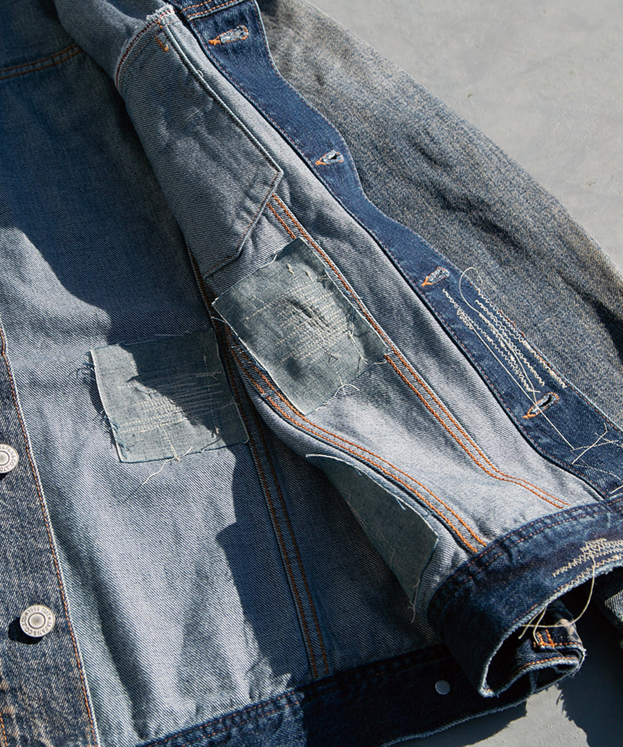 12oz SOFT DENIM TRUCKER JACKET（VINTAGE processing.）