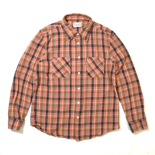 Heavy flannel Check Shirts／PINK