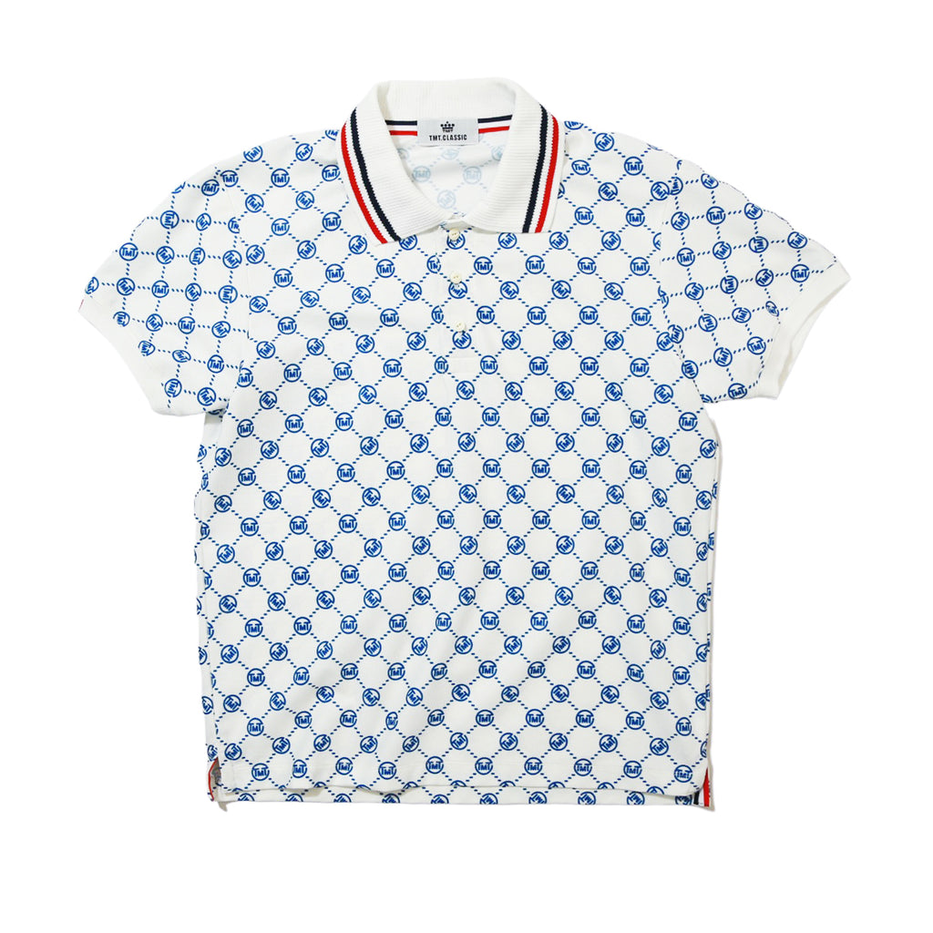 RETRO LOGO MOSS STITCH POLO SHIRTS／NAVY – TMT OFFICIAL
