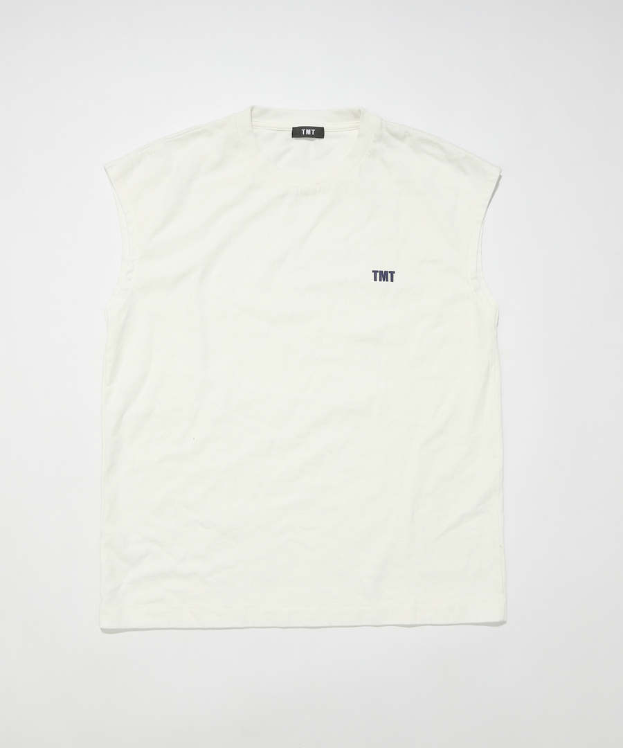 【5月下旬発送予定】DRY COTTON JERSEY SLEEVELESS TEE (LOGO)