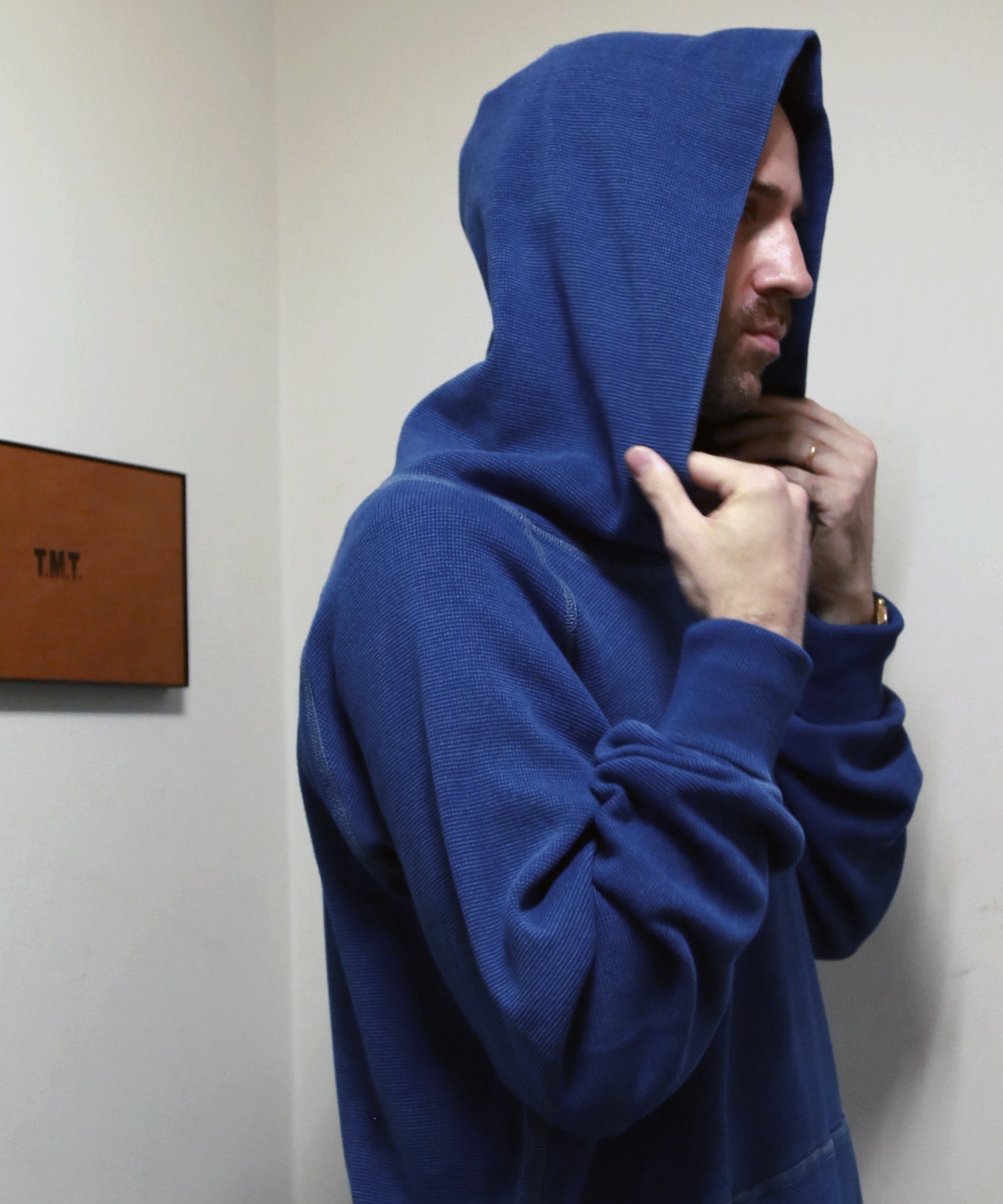 ワッフル編みサーマル HOODIE／ INDIGO LIGHT – TMT OFFICIAL ONLINE STORE