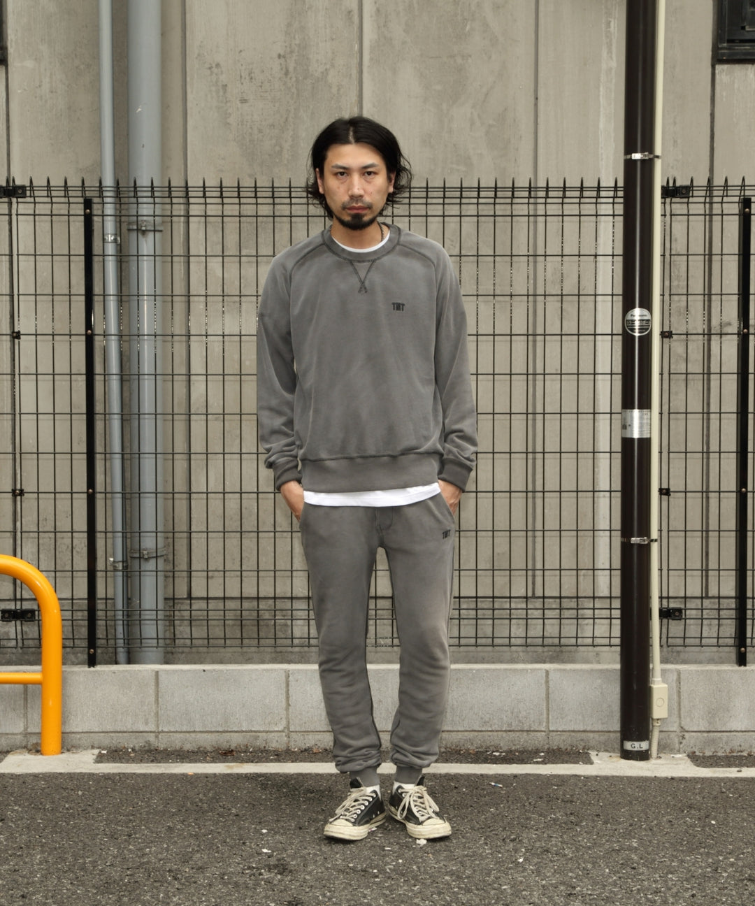 PULL OVER SWEAT（BLACK）