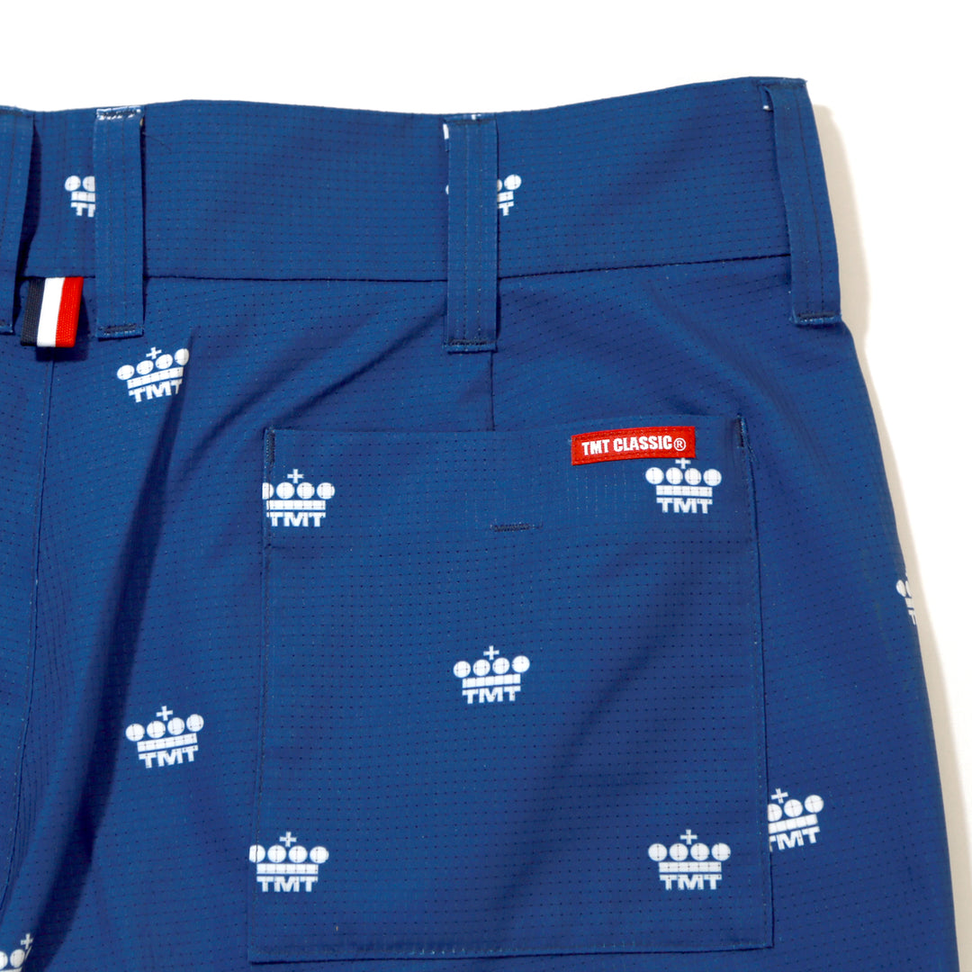 CROWN PATTERN COOL DOTS HALF PANTS／NAVY