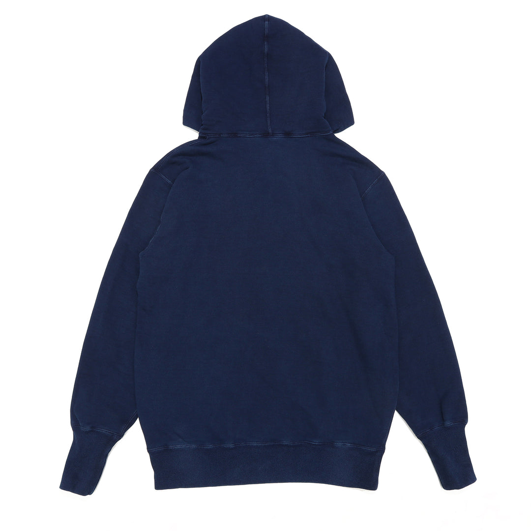 VINTAGE INDIGO DYE SWEAT HOODIE（BEAR）／INDIGO