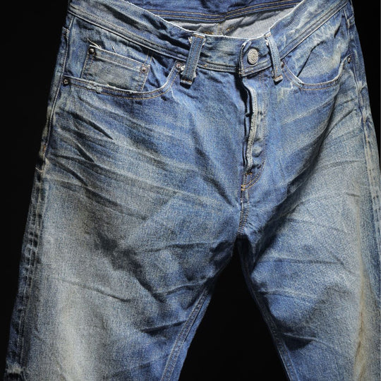 ※2025年2月中旬発送開始【HQ DENIM】 5P TAPERED(vintage processing.)