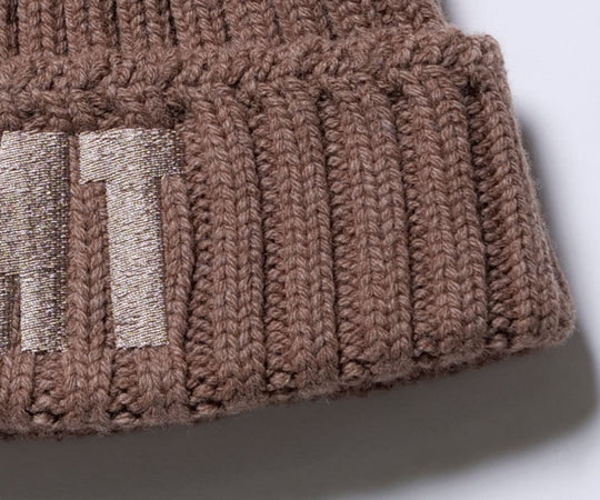 【10月下旬より発送】WOOL LOGO BEANIE ／ BEIGE