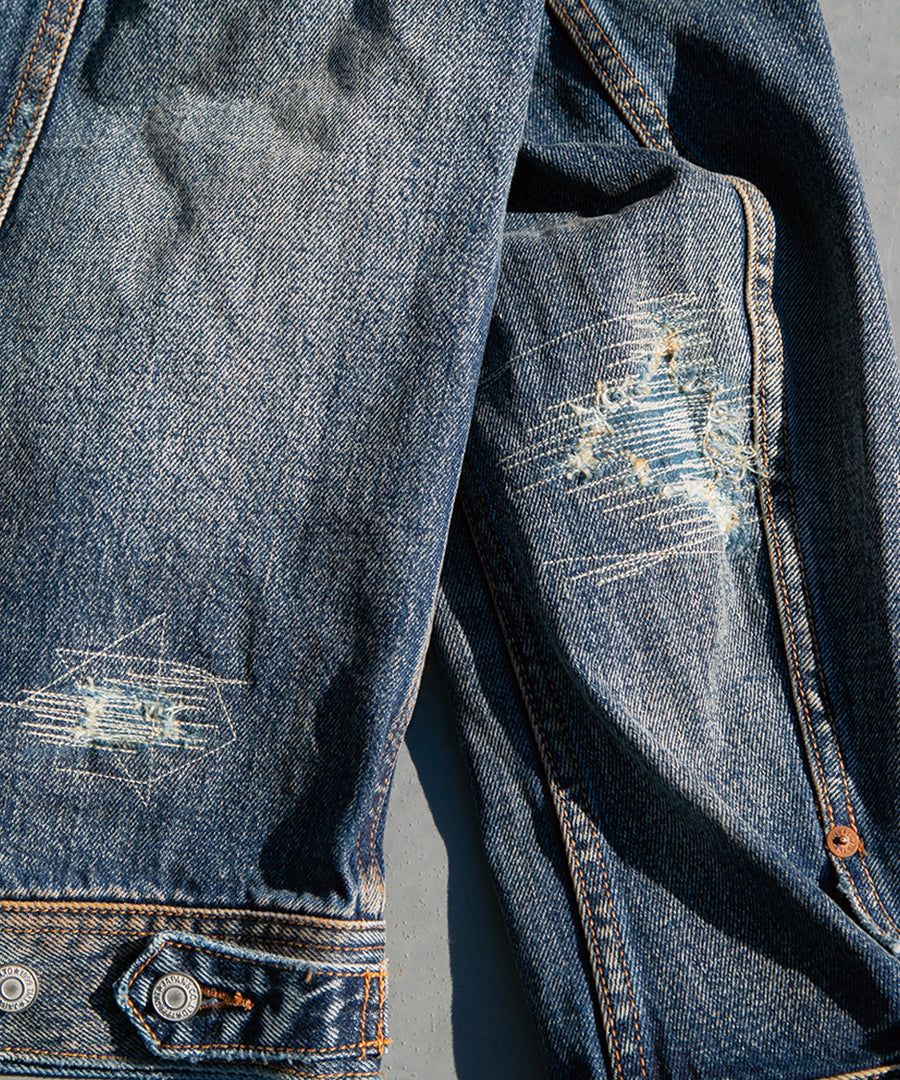 12oz SOFT DENIM TRUCKER JACKET（VINTAGE processing.）