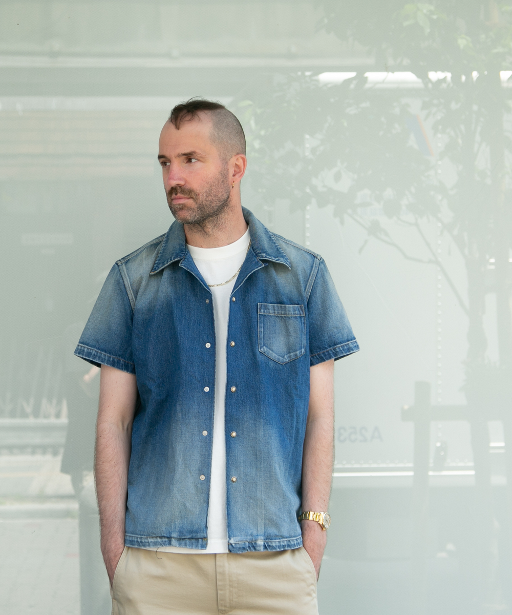 10oz DENIM SHORT SLEEVE SHIRTS（REGULAR FIT）