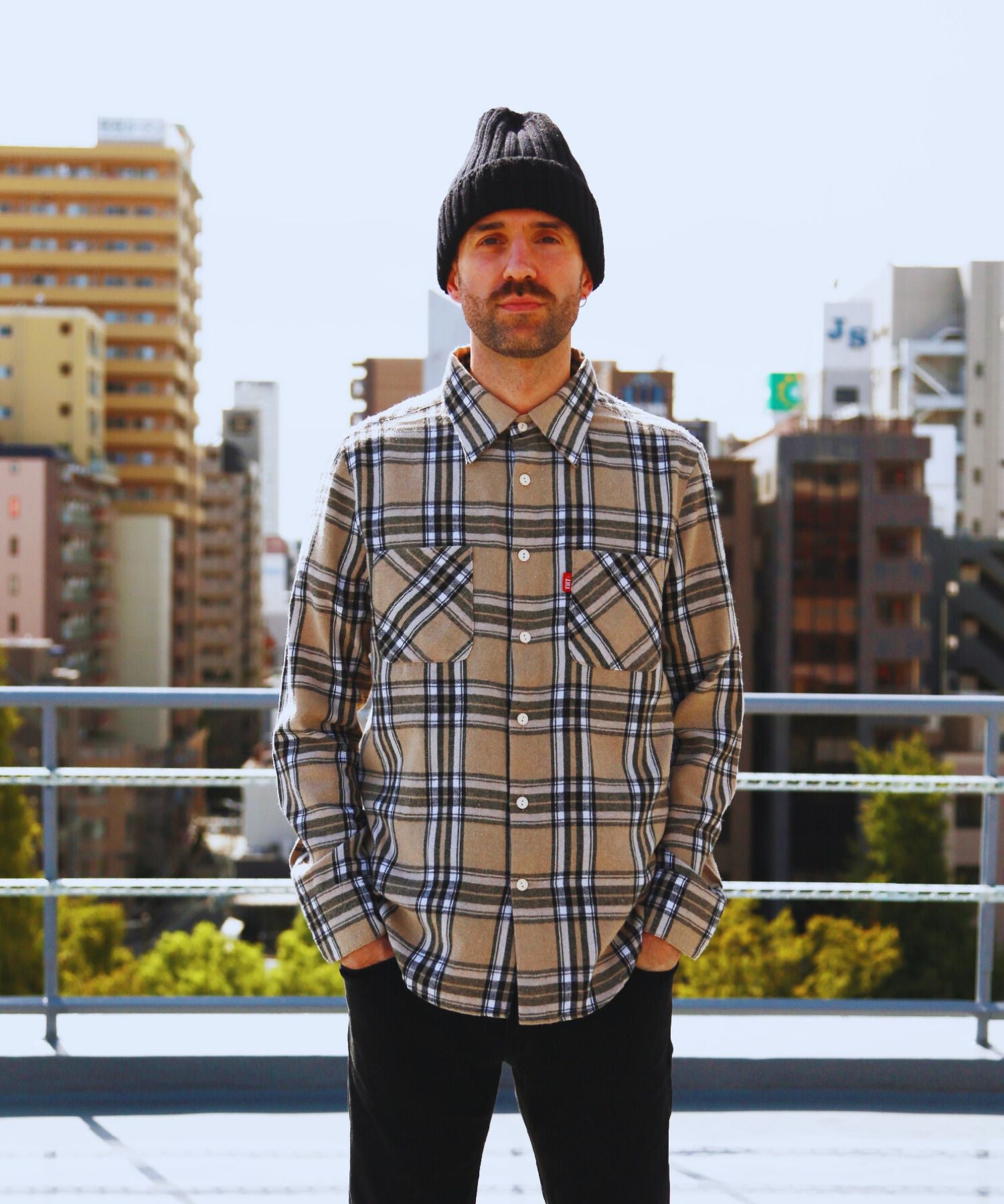 WOOLY PLAID SHIRTS（tartan plaid） ／BEIGE – TMT OFFICIAL