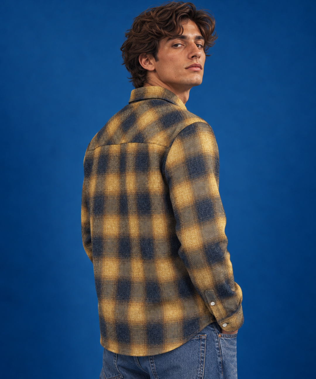 【11月下旬発送予定】TWILL OMBRE CHECK SHIRTS