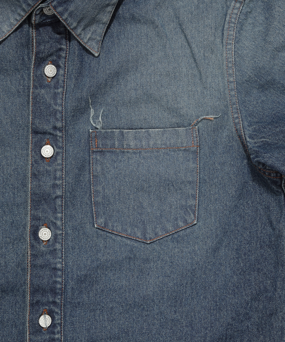 【8月下旬発送予定】DENIM SHORT SLEEVE SHIRTS（VINTAGE FINISH）
