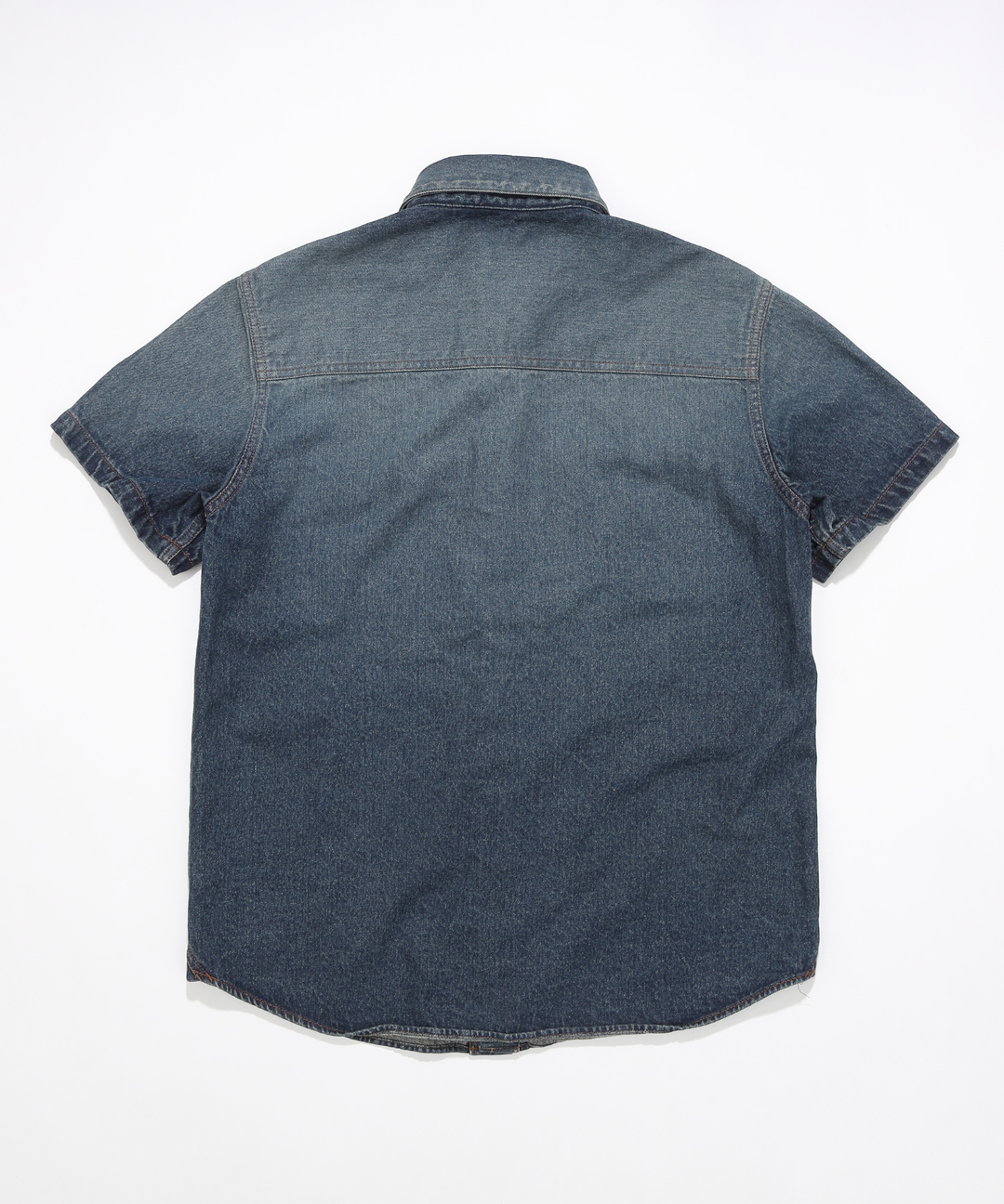【8月下旬発送予定】DENIM SHORT SLEEVE SHIRTS（VINTAGE FINISH）