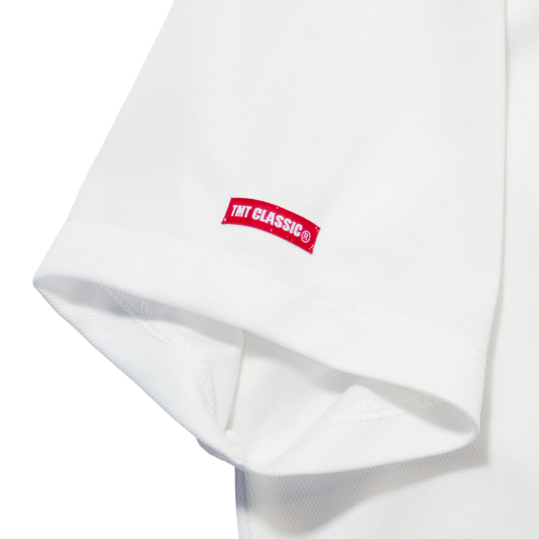 MICRO MOSS STITCH POLO SHIRTS／WHITE