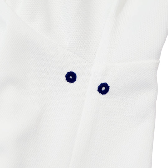 MICRO MOSS STITCH POLO SHIRTS／WHITE