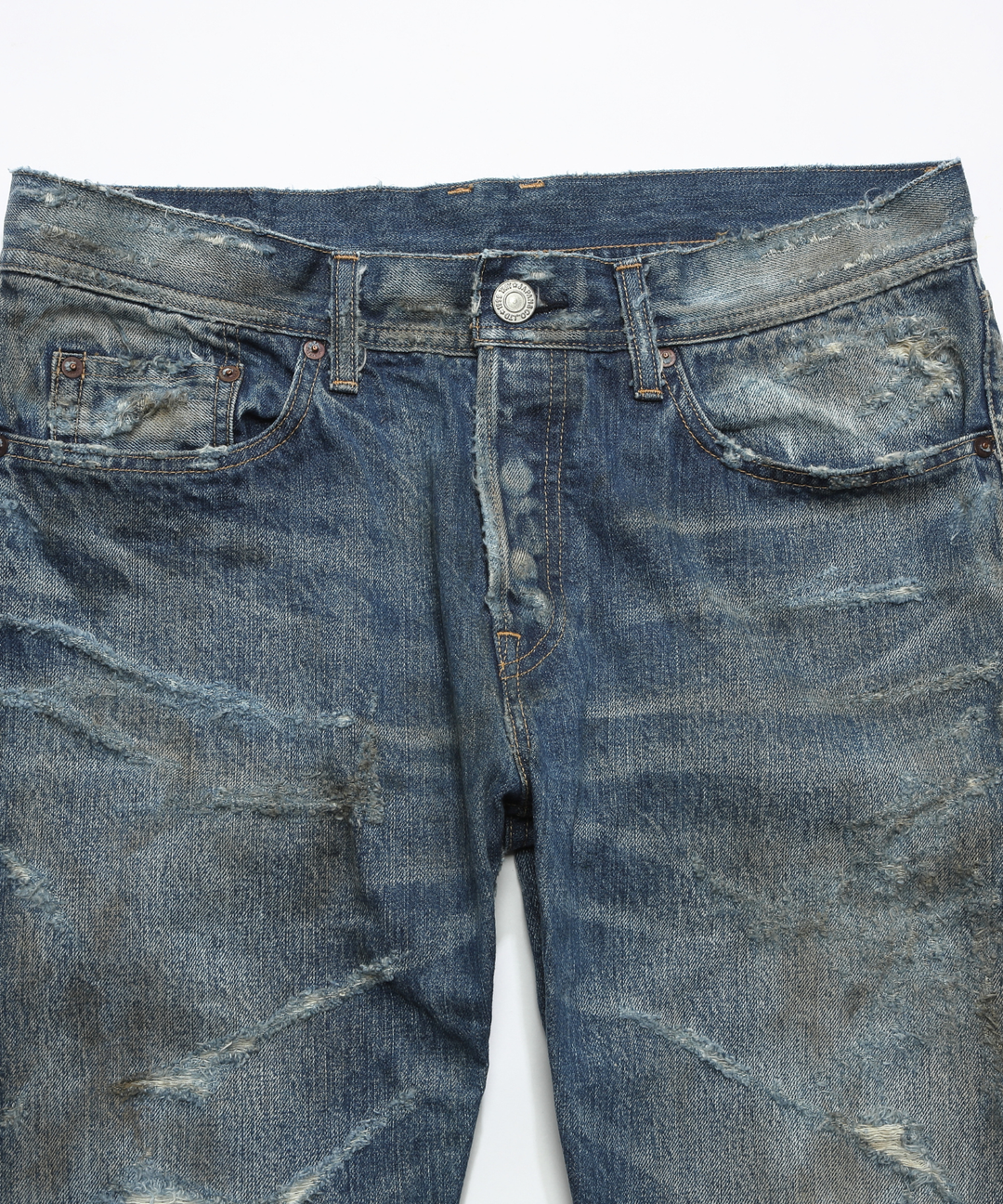 ※8月下旬発送予定【HQ DENIM】 5P TAPERED(dameged)