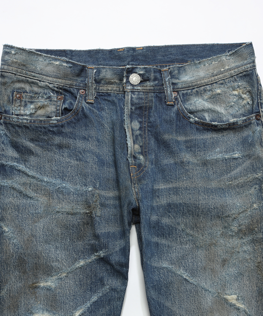※8月下旬発送予定【HQ DENIM】 5P TAPERED(dameged)