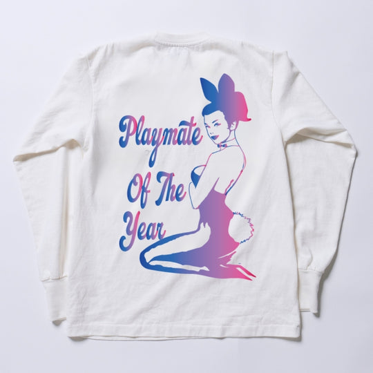 SOFT COTTON JERSEY L/S TEE（BUNNY GIRL）／WHITE