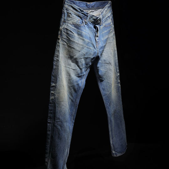 ※2025年2月中旬発送開始【HQ DENIM】 5P TAPERED(vintage processing.)