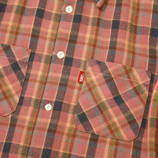Heavy flannel Check Shirts／PINK