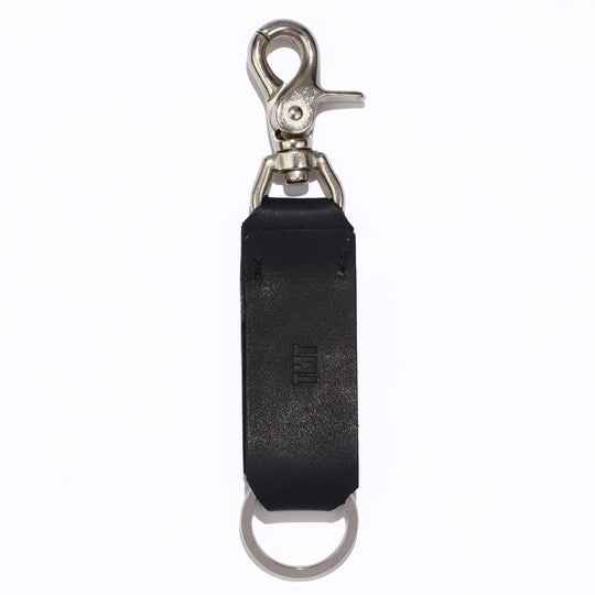 INDIGO LEATHER STADS KEY CHAIN