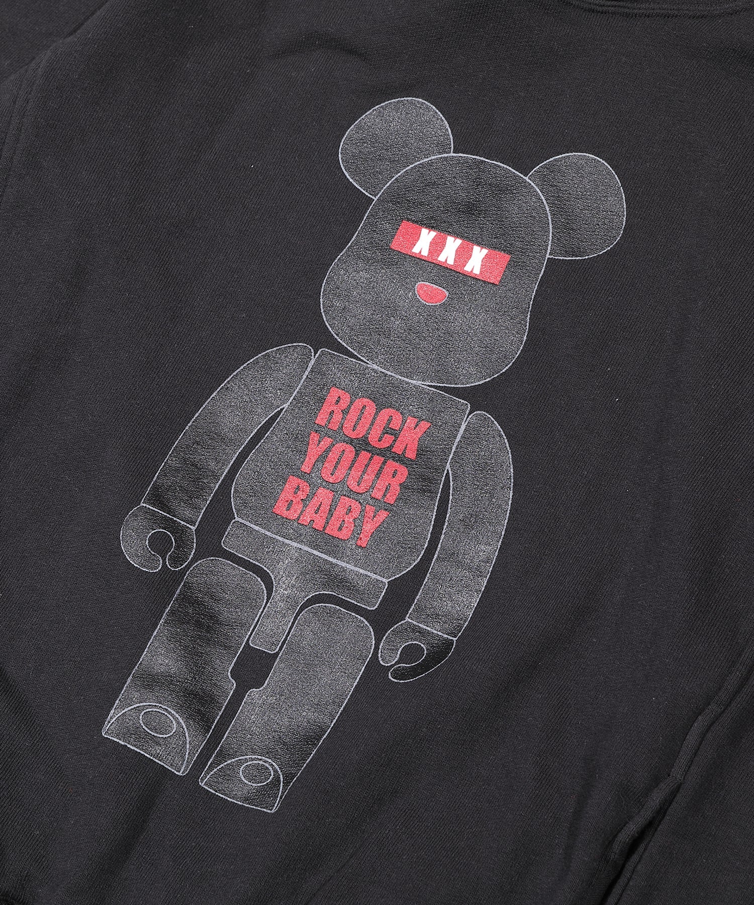 BE@RBRICK×TMT VINTAGE FRENCH TERRY PULLOVER HOODIE(ROCK YOUR BABY 
