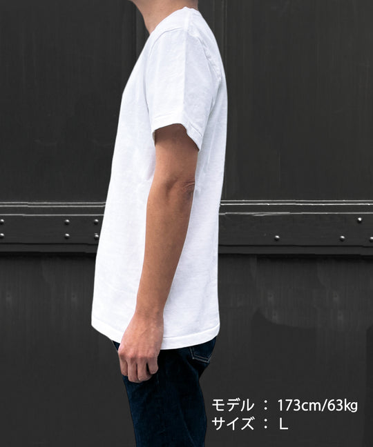 INDIGO COTTON JERSEY S/S TEE／INDIGO