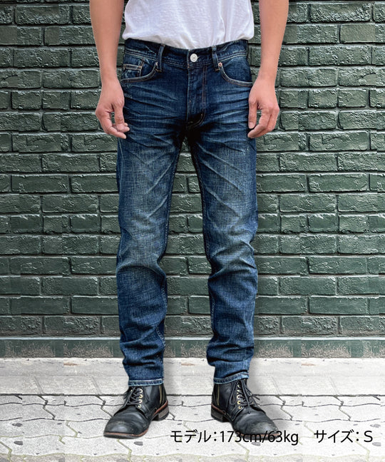 STRETCH DENIM 5P SLIM-FIT TAPERED / INDIGO