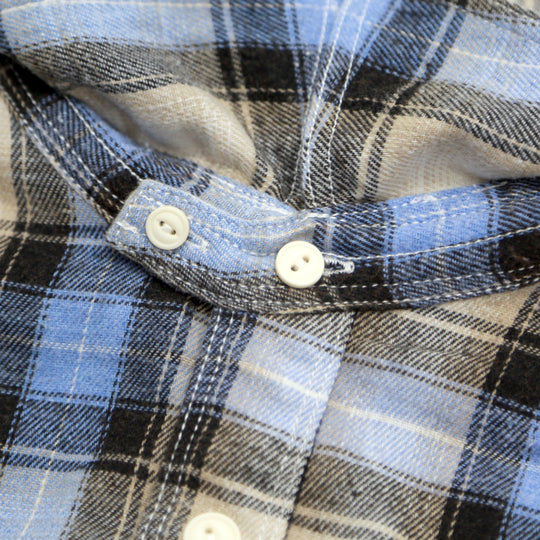 WOOLY PLAID SHIRTS（over plaid) ／BLUE