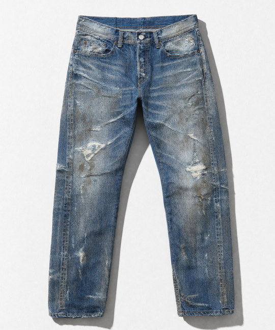 【HQ DENIM】 5P TAPERED(damaged)