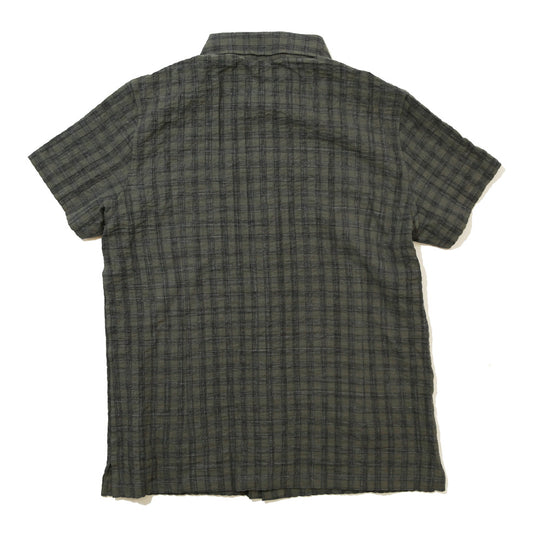 SHEARING CHECK SHORT SLEEVE SHIRTS／GRAY