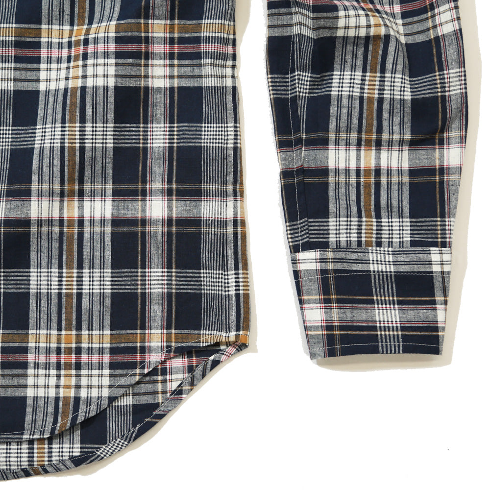 MADRAS CHECK SHIRTS／WHITE