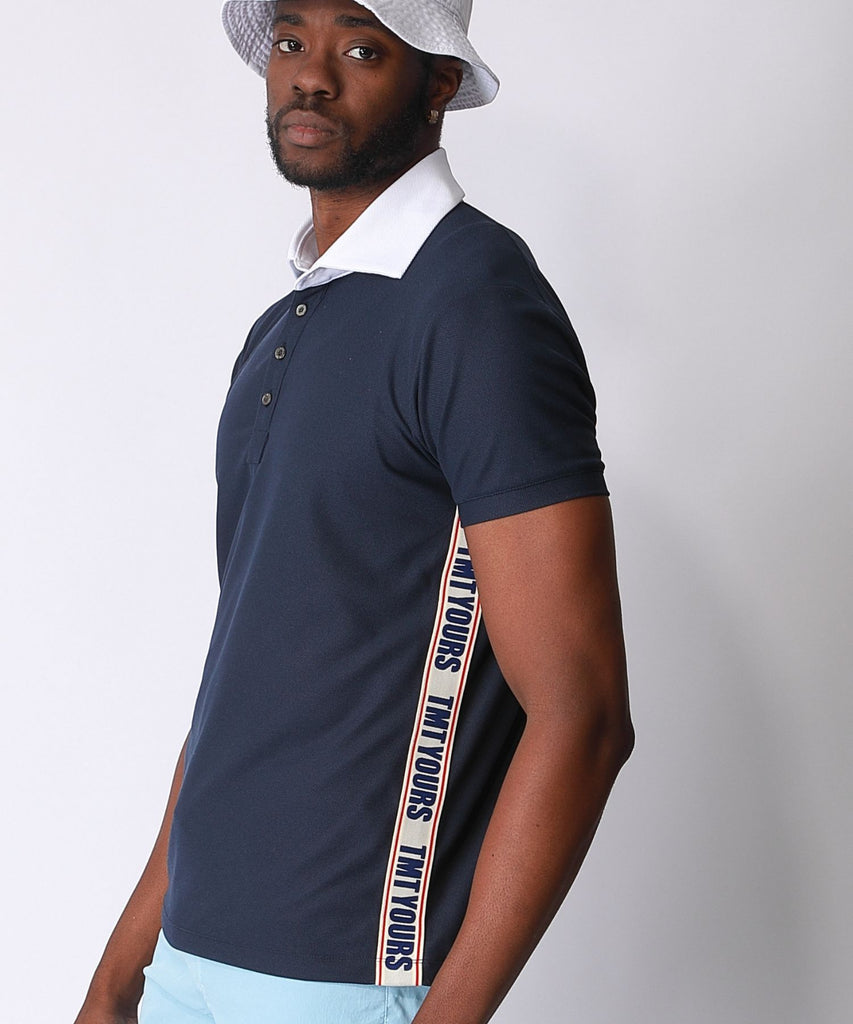 Primeflex SIDE LINE POLO SHIRT / NAVY – TMT OFFICIAL ONLINE STORE