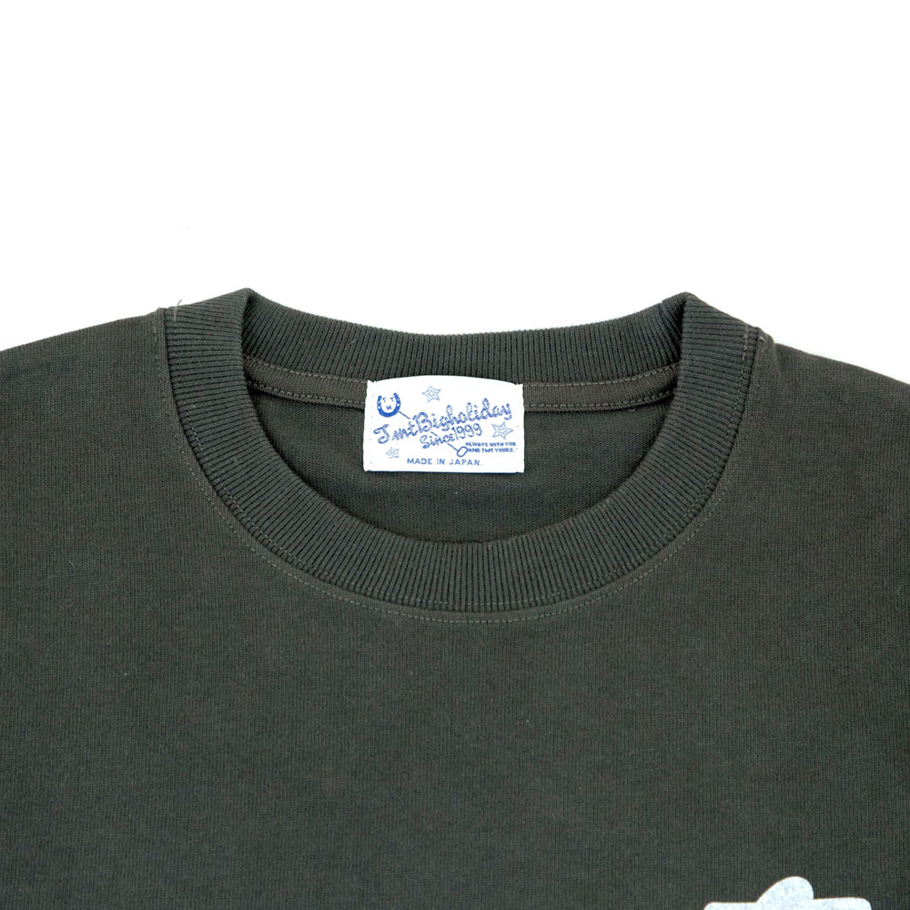 オーガニックコットン ヘビージャージーロングスリーブTシャツ(SANTO DOMINGO) / ブラック