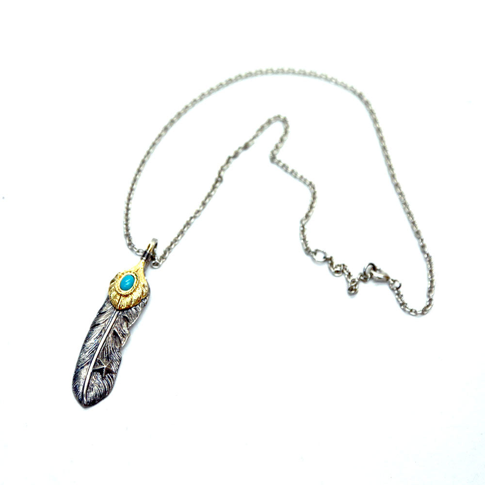 STONE FEATHER TOP(LARGE) / SILVER – TMT OFFICIAL ONLINE STORE